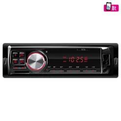   SAL VBT 1100/RD autórádió, 4 x 45 W, 4 RCA, FM, BT, USB, SD, AUX, piros LED kijelző és gombok