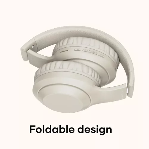 Rock O2 Bluetooth fejhallgató bézs