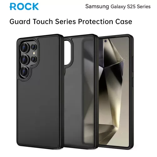 Rock Guard Touch Matte Sorozat tok Samsung Galaxy S25 Ultra szürke