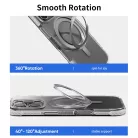 Rock Forgatható Állvány Crystal Series Mágneses iPhone 16 Pro tok fekete