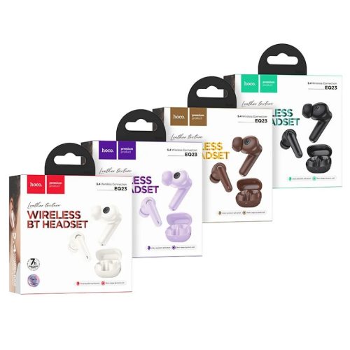 HOCO vezeték nélküli fülhallgató bluetooth TWS EQ23 lila