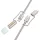 HOCO kábel All-in-one Type C / Lightning to Type C / LED lámpa PD 3A 60W U138 1,2 m szürke