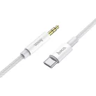HOCO kábel AUX Jack 3,5 mm - Type C UPA19 1 m ezüst