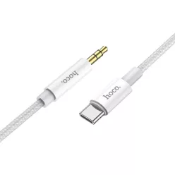 HOCO kábel AUX Jack 3,5 mm - Type C UPA19 1 m ezüst