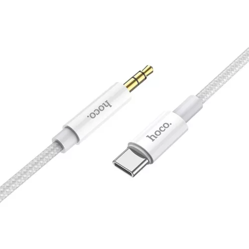 HOCO kábel AUX Jack 3,5 mm - Type C UPA19 1 m ezüst