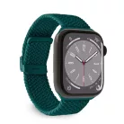 Puro ''LOOP'' rugalmas nejlon óraszíj Apple Watch 38-40-41mm-hez, sötétzöld
