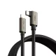 Ringke USB 3.2 Gen 2x2 Type-C 90 fokos kábel Pd240w 200cm fekete