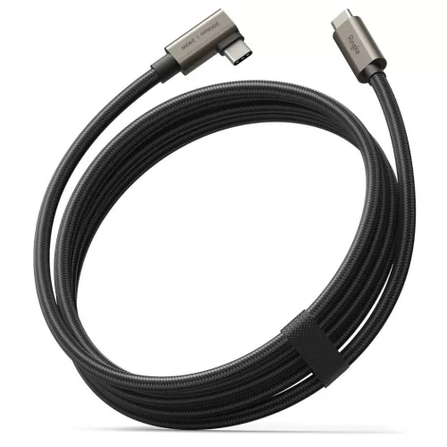 Ringke USB 3.2 Gen 2x2 Type-C 90 fokos kábel Pd240w 200cm fekete