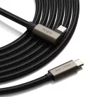 Ringke USB 3.2 Gen 2x2 Type-C 90 fokos kábel Pd240w 200cm fekete