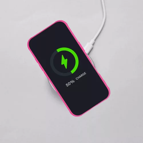 FULL MATTE MAG COVER tok kompatibilis MagSafe-fel iPhone 16 Pro rózsaszín