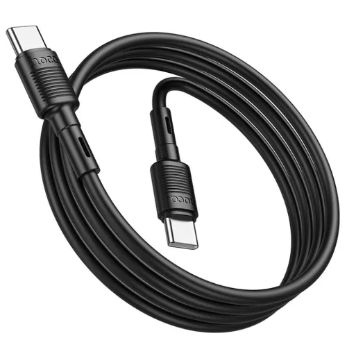 HOCO kábel Type C to Type C PD 3A 60W X83 1 m fekete