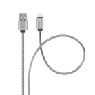 FORCELL F-ENERGY Metal C236 kábel USB A Lightning 2,4A 12W 1 m ezüst,