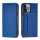 Mágneses kártyatartós iPhone 13 Pro tok kék