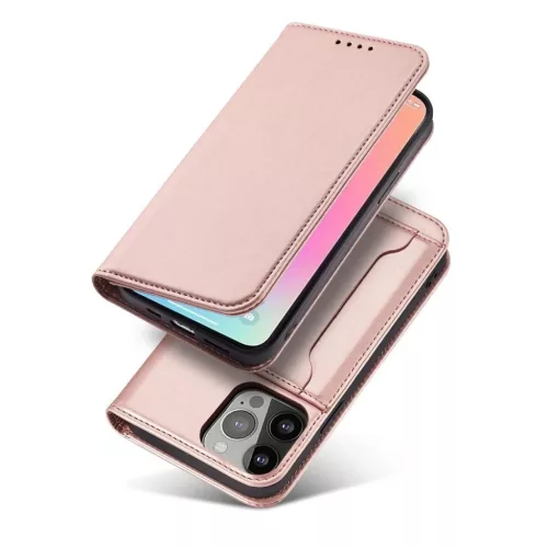 Magnet Card Case iPhone 13 Pro tok Pink