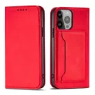 Mágneses Kártyatartó Tok iPhone 13 Prohoz Piros