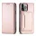 Magnet Card tok iPhone 13 Pro Max-hoz Kártyatartó Tárca Rózsaszín tok