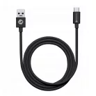 FORCELL C319 kábel USB A-ról Type C-re 2,1A TUBUS 1 m fekete