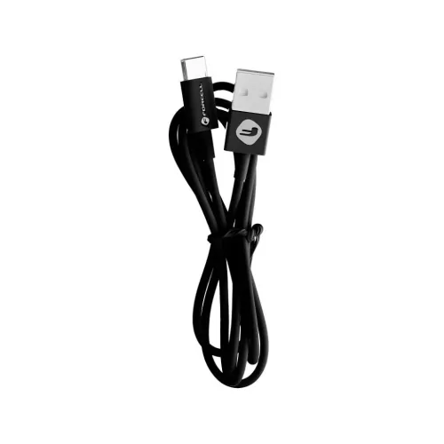 FORCELL C319 kábel USB A-ról Type C-re 2,1A TUBUS 1 m fekete