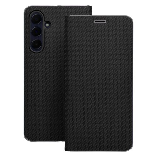 LUNA Fliptok Carbon Xiaomi Redmi Note 14 4G fekete tok