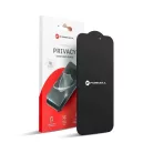 Forcell Privacy üvegfólia - iPhone 16 Plus fekete