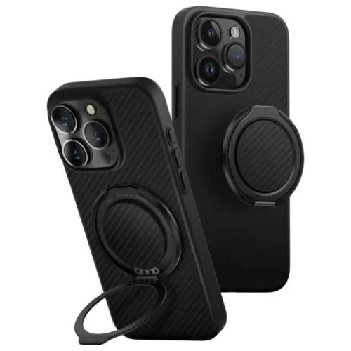 Uniq Keva Air iPhone 16 Pro 6.3" Magclick Töltőtok Fekete/Karbon Fekete Tok