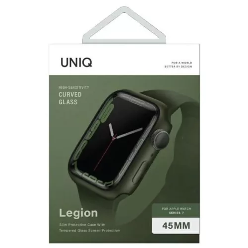 Uniq Legion tok Apple Watch Series 7/8/9 45mm zöld/zöld