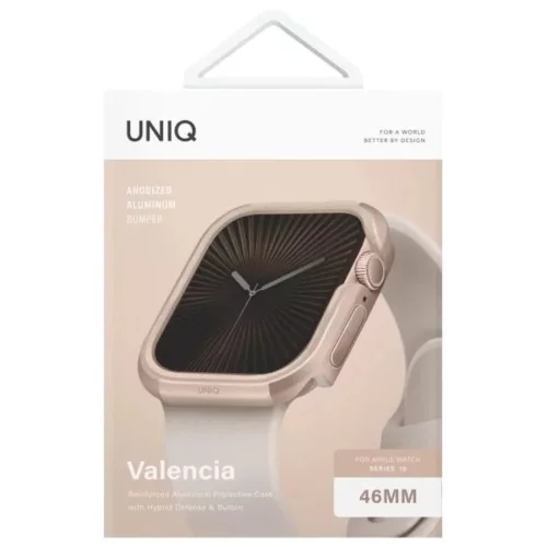 Uniq case Valencia Apple Watch Series 46mm arany/arany tok