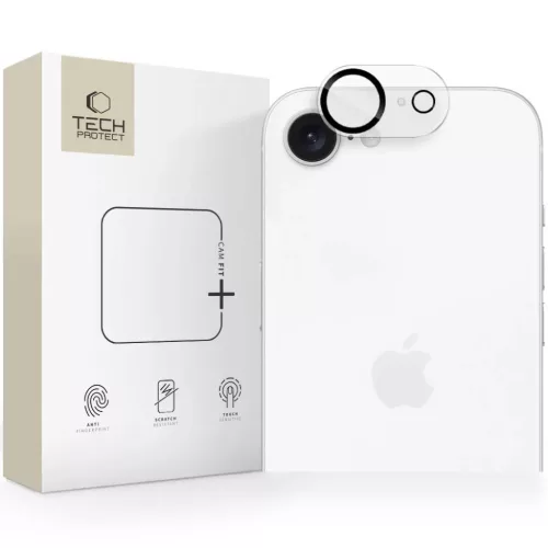 iPhone 16e/17e Tech-Protect Cam Fit+ Kamera üvegfólia átlátszó