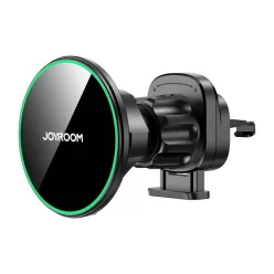   Mágneses Vezeték Nélküli Autós Töltőtartó Joyroom JR-ZS412 fekete