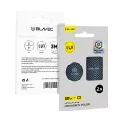 Blavec fémlemez mágneses tartóhoz BM-01 2 darabos készlet, kerek (40mm) és téglalap (40x58mm) karbon