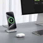 Blavec BQI-01 Qi2 15W mágneses vezeték nélküli töltő ezüst