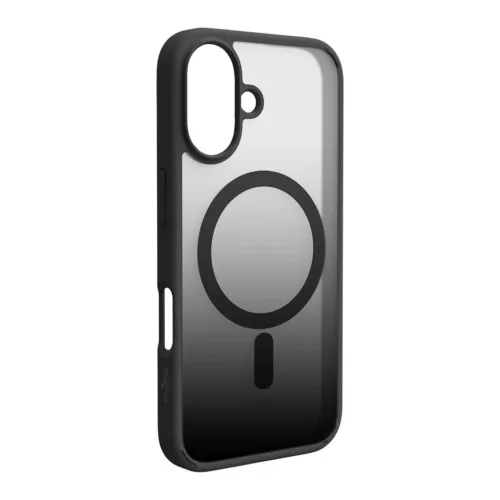 Puro "GRADIENT" TPU fliptok Magsafe-fel és színátmenetes hatással iPhone 16e/17e-hez, fekete tok