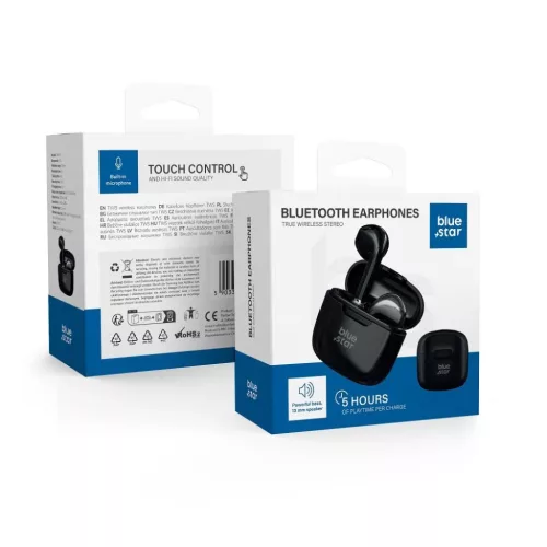 BLUE STAR vezeték nélküli fülhallgató bluetooth TWS FI7 fekete
