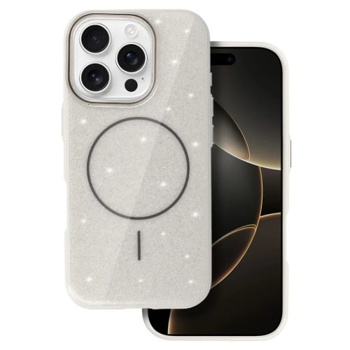 Magsafe Slim Shiny iPhone 15 Pro Max tok ezüst