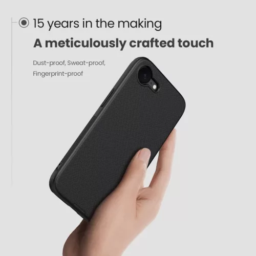 Apple iPhone 16e/17e  Fekete Nillkin Super Frosted PRO Tok