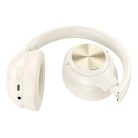 HOCO vezeték nélküli fejhallgató bluetooth ANC W54 tejesfehér