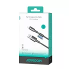 Joyroom S-A50 Unlimited Sorozat 3A USB-A - Lightning Kábel Mágneses Szervezővel 1.2m - Szürke