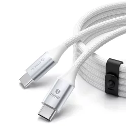   Orico CDX 100W 5A Power Delivery USB-C - USB-C 1m Kábel - Fehér