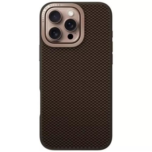 Uniq Keva Max Magclick Töltő Tok Kameraállvány iPhone 16 Pro - Barna Tok