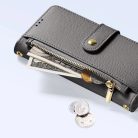 iPhone 15 Pro Max Szürke Dux Ducis Lawa bőrtok