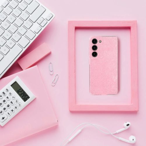 CLEAR CASE 2 mm BLINK tok XIAOMI Redmi NOTE 14 PRO 4G pink