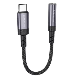   Borofone Adapter BV24 Graceful - Type C-3.5 mm jack átalakító - szürke
