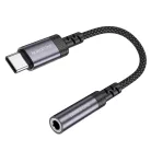 Borofone Adapter BV24 Graceful - Type C-3.5 mm jack átalakító - szürke