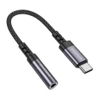 Borofone Adapter BV24 Graceful - Type C-3.5 mm jack átalakító - szürke