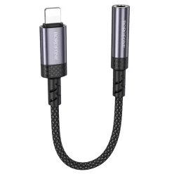   Borofone Adapter BV24 Graceful - Lightning 3,5mm jack átalakító - szürke