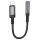 Borofone Adapter BV24 Graceful - Lightning 3,5mm jack átalakító - szürke