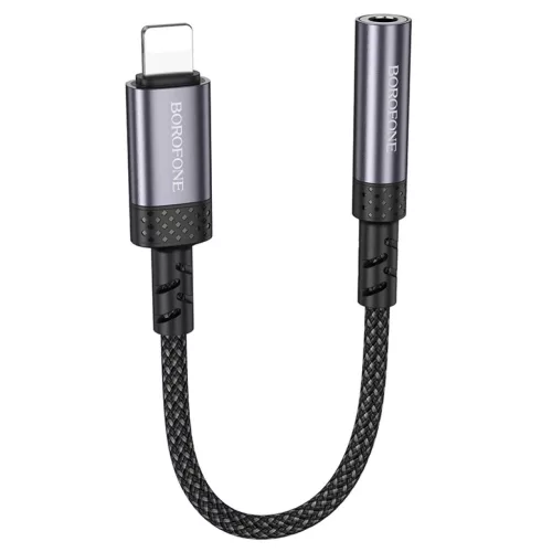 Borofone Adapter BV24 Graceful - Lightning 3,5mm jack átalakító - szürke