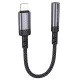 Borofone Adapter BV24 Graceful - Lightning 3,5mm jack átalakító - szürke