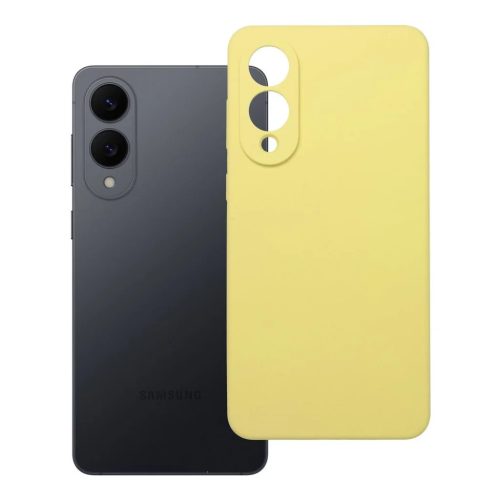 Szilikon tok 2mm Samsung Galaxy S25 Edge citrom