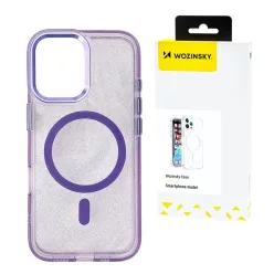   Wozinsky Csillámos Tok MagSafe-kompatibilis Samsung Galaxy S25 Ultra - Lila csillámos tok